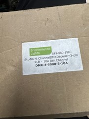 Environmental Lights DMX-4-5000-3-10A Studio 4 Channel DMX Decoder 3-Pin XLR …