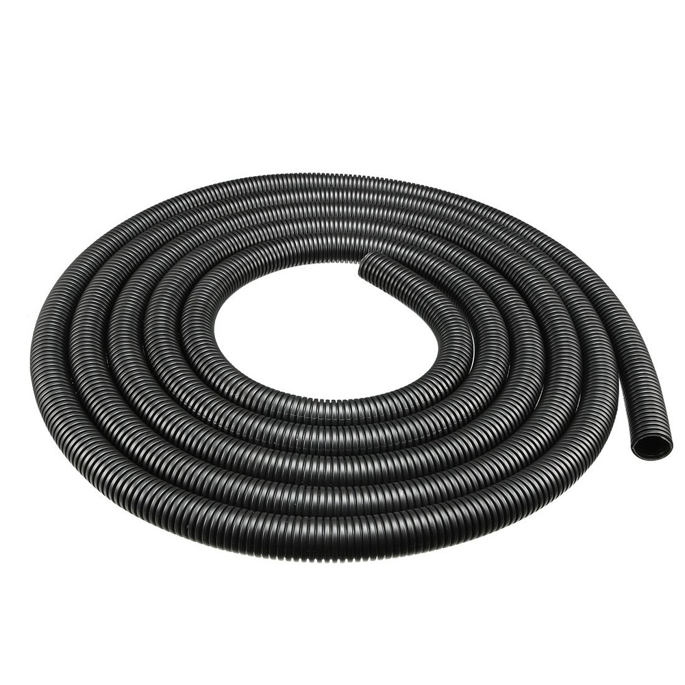 4 M 16×20 mm PP Flexible Corrugated Conduit Tube for Garden,Office Black