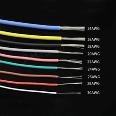 Flexible Silicone Cable Wire 2AWG – 30AWG High Temp 0.08mm Tinned Copper Wire UL