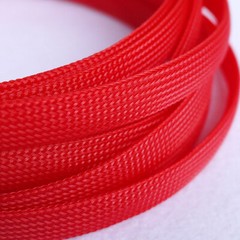 PET Nylon Expandable Braided Tube Sleeve Sheath Dense for Cable Wire Dia.40-50mm