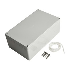 Sturdy ABS White Plastic Electronics Project Box with IP67 Waterproof Rating