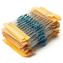 500X 50 Werte 1/4W 1% 1Ω~10MΩ Metall-Film Widerstände Widerstand Sortiment KitYL