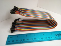 40 Pack 30cm 12” Row 2.54mm Female Female Dupont Cable Jumper Wire for Arduino