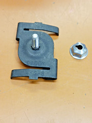 Caddy 4G8 Track Lighting Clip 8/32 x 7/16″ stud w/barrel nut sold as 1 set of 50