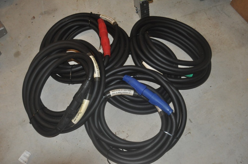 LEX 400AMP 4/0 FEEDER Cable SET TYPE PPC/TPE 2000V CABLES CAMLOCK SET OF 5 25FT