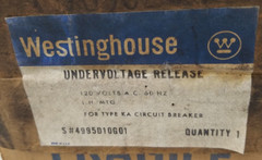 4995D10G01 Westinghouse Undervoltage Release 120V – Next Day Option – New