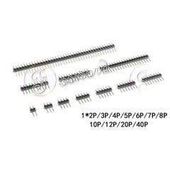 PCB Pin Header Breakable Connector Single Row Male 40 20 Pin 2.54mm 0.1″ Arduino
