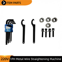 Electric Metal Wire Straightener 220V Single Phase 18 Wheels for 6-10mm Wire