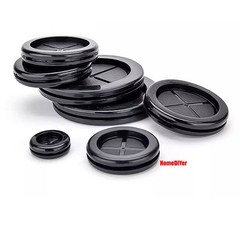RoHS 2.0 Black Rubber Grommets Cable Wiring Grommet Cable Protect Plugs 16-130mm