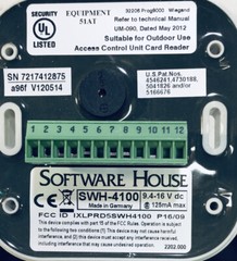 Software House SWH 4100 Access Control Unit Card Reader Indoor and Outdoor