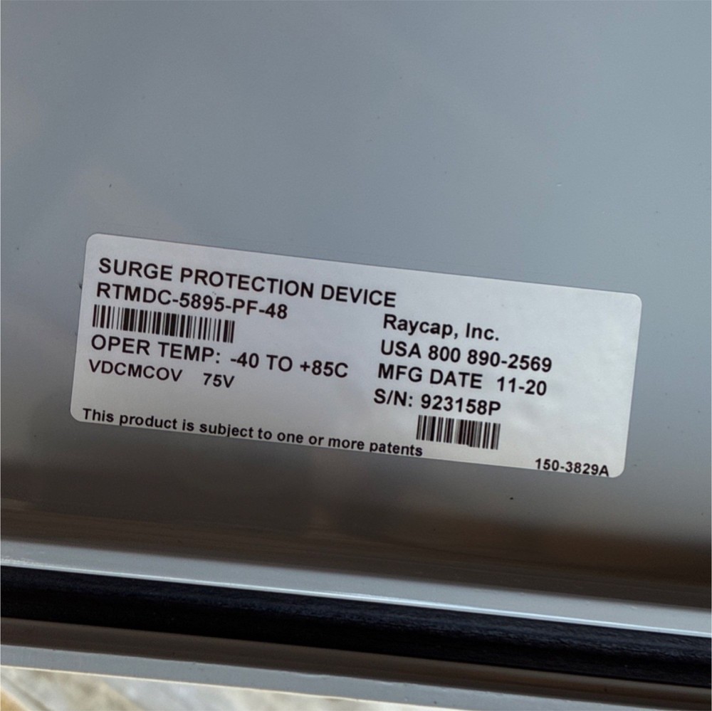 Raycap RTMDC-5895-PF-48 Surge Protection Device 75VDCMOV Oper Temp -40 to +85C