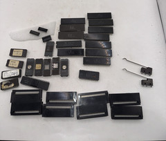LOT of 25 EPROM IC MEMORY CHIPS – VARIOUS NAME BRANDS