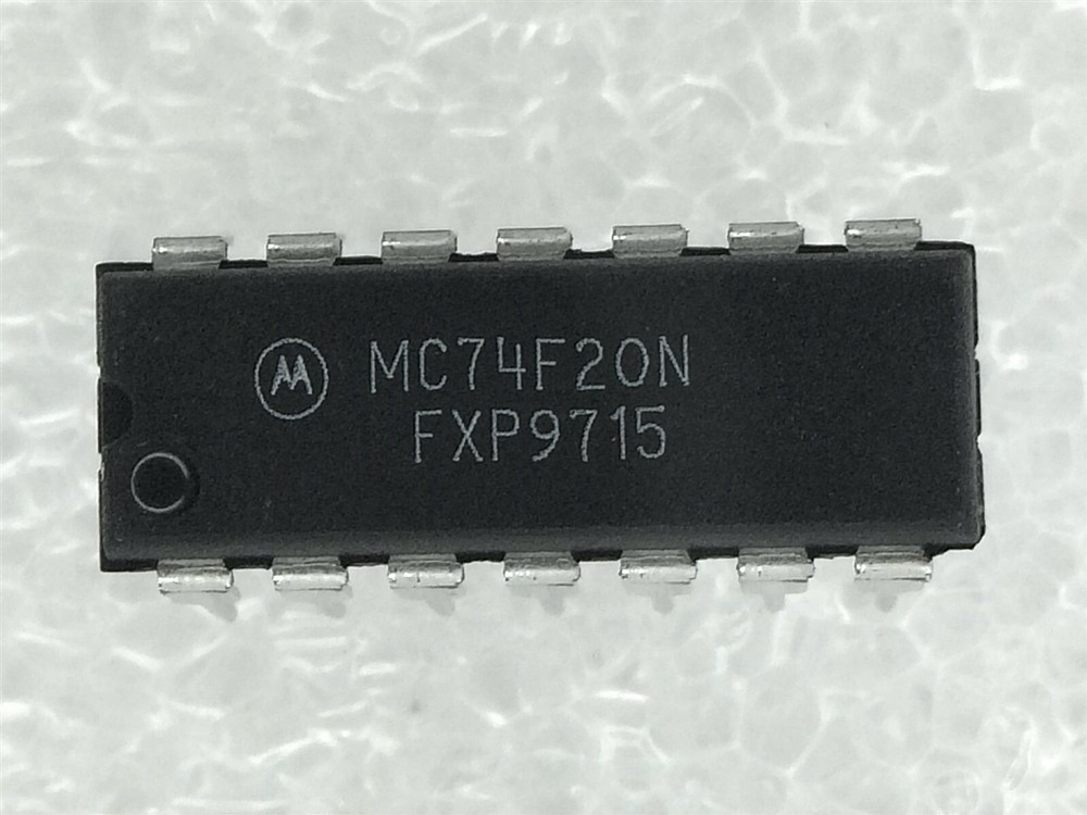 MC74F20N MOTOROLA SN74F20N 74F20N IC DUAL 4-IN NAND 14 PIN PDIP 12 PIECES