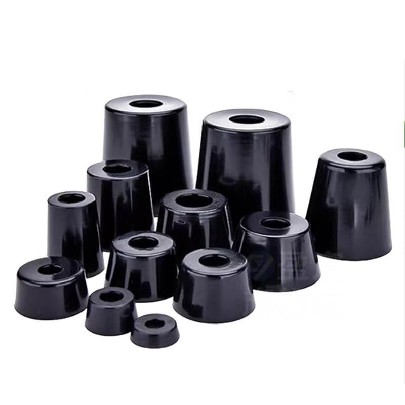Round Cabinet Black Rubber Instrument Case Feet Foot Circular Choose Size