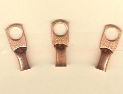 10 Bare Battery COPPER Ring Terminal Connectors #8 Wire Gauge 5/16″ Stud MOLEX