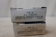 BRADY PORTA-PACK WIRE MARKER WM-K “K” ~ 44-33 / 44-20 REFILL CARDS PACK OF 31