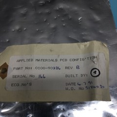 AMAT 0100-90236 PWBA VACUUM MANUAL CONTROLLER – WAFER LOADER, 0120-90612, 145283