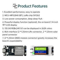 HelTec AutoMation Node T114 LoRa Development Board nRF52840 SX1262 Module Type-C