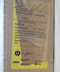 *NEW* Helukabel 29129 Wire H07V-K 1×1.50mm2 Black Single Strand 100m + Warranty!