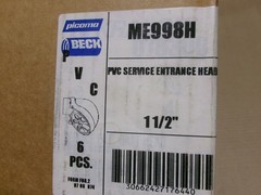 Picoma / Beck ME998H Box of 6 1 1/2″ PVC Service Entrance Head AK