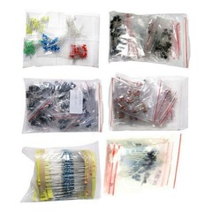 Electronic Components Kit 1390PCS LED Diodes Resistors Electrolytic Capacitors g