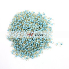 1000 x PCB Board Breadboard DIY 3.2mm Dia Ring Head Electronic Test Pin Blue✦Kd