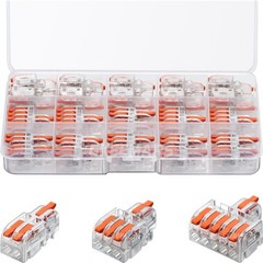 GKEEMARS 26Pcs Compact Splicing Connectors Wire Kit 2, 3 and Clear