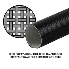 Fiberglass Silicone Sleeve Heat Shield Wrap Wire Cable Insulation Lot