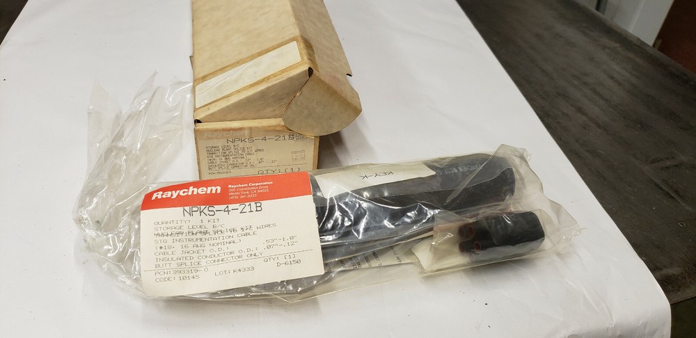 Raychem NPKS-4-21B Transition Splice Kit to 1/C Wires. NEW SURPLUS IN BOX