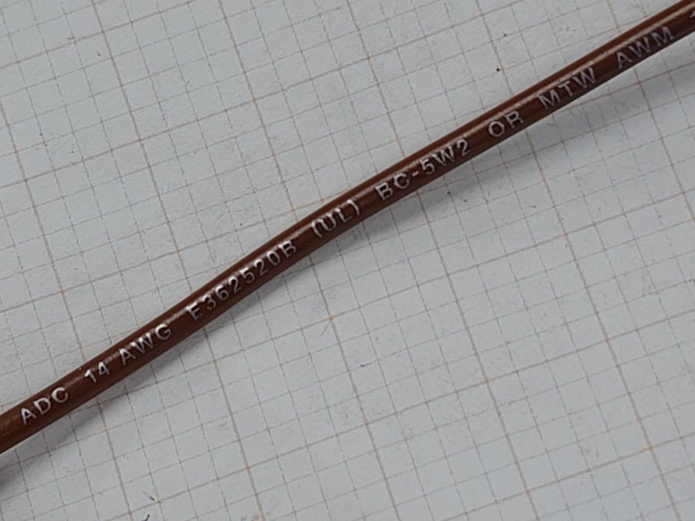 Advanced Digital Cable #14awg 41x30T BC-5W2 Hook-Up Wire UL1015/1230 Brown/100ft