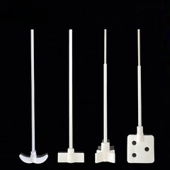 Smooth surface, no adhesion to viscous samples and easy to clean