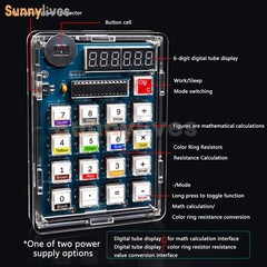 LED Digital Tube Display Calculator Electronic DIY Kit Soldering Practice Parts