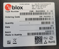 (1 PC) EVK-R422M8S-0 U-BLOX EVK CatM1/NB2/EGPRS with integrated GNSS