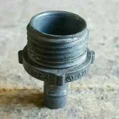Regal 671, Connector, Flex Conduit; Die Cast Alloy; Screw-In; 3/8 in., 1 pc