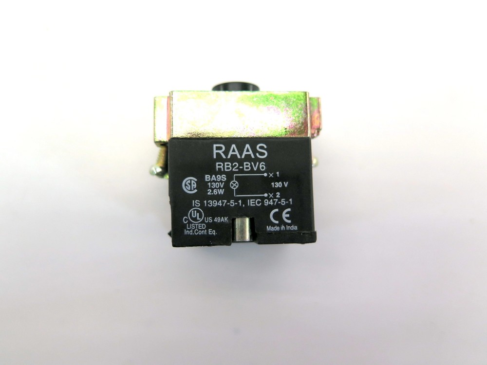 RAAS Controls RB2BV6 Shamrock Controls Pilot Light Body