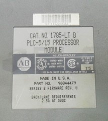 ALLEN BRADLEY 1785-LT /B PLC-5/15 PROCESSOR MODULE 2.5A 5VDC