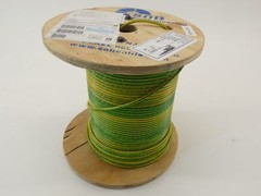 Allied Wire and Cable 31672787 Hook-Up Wire Green Yellow Spool – NEW Surplus!