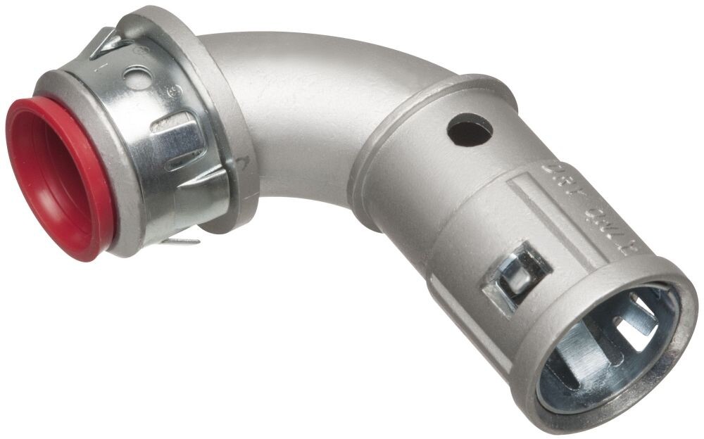 Arlington 38900AST, 3/8″, 0.405 – 0.605″, Die-Cast, 90D MC Cable Connector, 1 pc