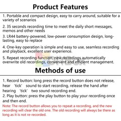 10pcs Voice Box Recordable Sound Module Plush Toy Voice Message Recorder Device