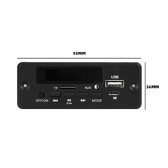 Bluetooth 5V-12V MP3 Player Decoder Board 2 * 25W Amplifier Car FM Radio Module