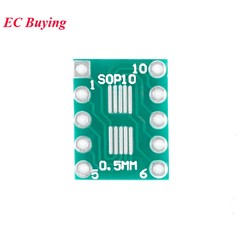10pcs SOP10 SOT23 to DIP SMD Turn DIP10 0.55mm/0.95mm Pitch Adapter Board PCB