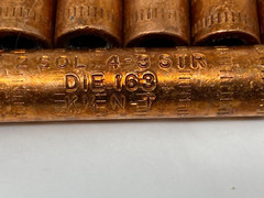 Burndy YDS2W HYSPLICE 2SOL Copper Full Tension Splice #2 AWG Die 163 Lot of 25