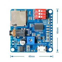 MP3 Player Voice Playback Module I/O Trigger UART Control SD/TF Card