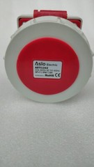 ASLO ELECTRIC ASTI242 32A 400V AC 50-60Hz 3P+T IP67 6H FEMALE PLUG LOT OF 3