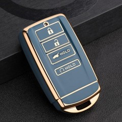 Soft TPU Key Fob Case Protector for 2018-2023 Acura MDX RDX RLX ILX TLX in Gold