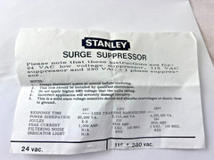 NEW Stanley 310.1984 Surge Protector Inline Module 120 VAC 10A Suppressor Sealed