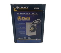 Reliance Controls PB30 Power Inlet Box, 30 A, 125/250 V, Gray