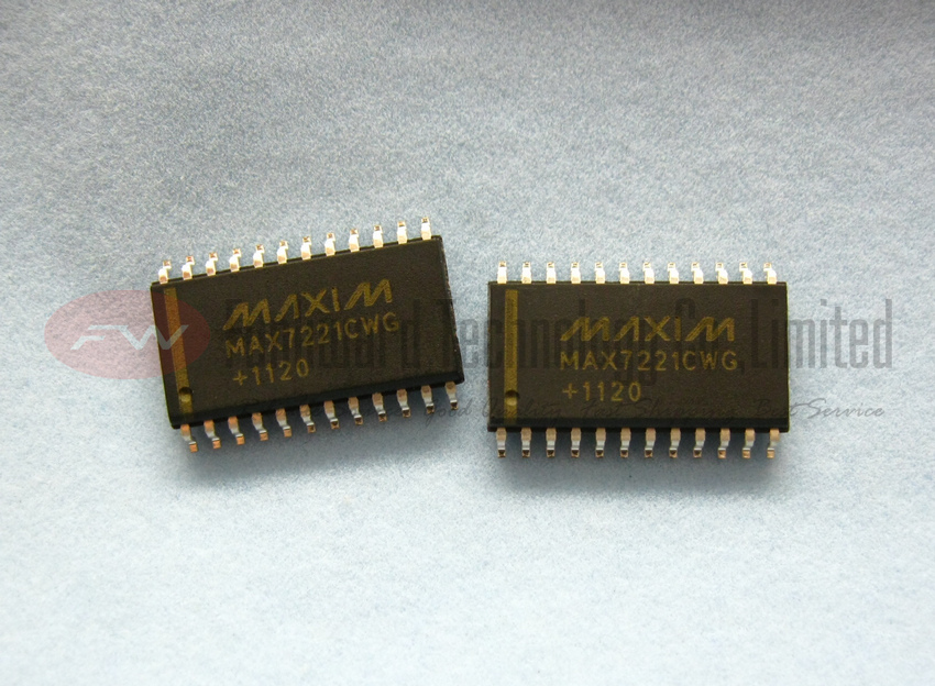 Maxim MAX7221CWG+ MAX7221CWG LED DISPLAY DRIVER 8 DIGITS SOP-24 x 1PC
