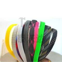 PET Braided Sleeving 30 Colors Expandable Flexible Cable Sleeve Braids Polyester