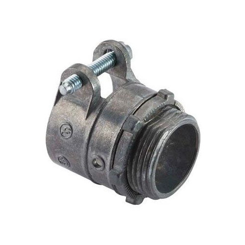 Halex 04210, 1″, Single Cable Opening, Die-Cast, Squeeze, AC/Flex Connector, 1pc